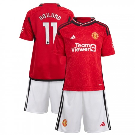 Manchester United Hojlund 11 Domácí 2023-24 - Dětské Fotbalové Dresy (S/S) Manchester United Hojlund 11 Domácí 2023-24 - Dětské Fotbalové Dresy (S/S)